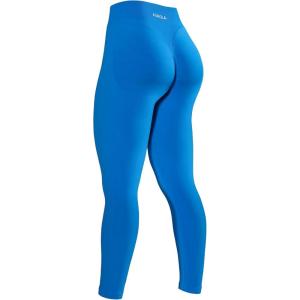 imageAUROLA Influence Workout Leggings for Women Seamless Compression Tummy Control Leggings Mid Rise Yoga PantsIndigo