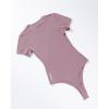 imageAUROLA Everyday Crew Neck Bodysuits ShirtsGoing Out Short Sleeve Casual Basic Stretchy Fashion One PieceDawn Pink