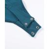 imageAUROLA Everyday Crew Neck Bodysuits ShirtsGoing Out Short Sleeve Casual Basic Stretchy Fashion One PieceLake Blue