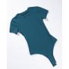 imageAUROLA Everyday Crew Neck Bodysuits ShirtsGoing Out Short Sleeve Casual Basic Stretchy Fashion One PieceLake Blue
