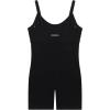 imageAUROLA Power Romper for Women Workout Yoga Gym Seamless One Piece Racerback Jumpsuit Tummy Control Padded Sports Bra1 Black