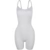 imageAUROLA Power Romper for Women Workout Yoga Gym Seamless One Piece Racerback Jumpsuit Tummy Control Padded Sports Bra1 Smokey Grey