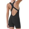 imageAUROLA Power Romper for Women Workout Yoga Gym Seamless One Piece Racerback Jumpsuit Tummy Control Padded Sports BraDark Grey