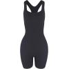 imageAUROLA Power Romper for Women Workout Yoga Gym Seamless One Piece Racerback Jumpsuit Tummy Control Padded Sports BraDark Grey