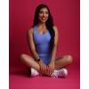 imageAUROLA Power Romper for Women Workout Yoga Gym Seamless One Piece Racerback Jumpsuit Tummy Control Padded Sports BraJacaranda