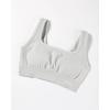 imageAUROLA Power Sports Bras for Women  Push Up Workout Bra Square Neck Yoga Bra Padded Low Impact Gym Bra Crop TopBlanc De Blanc