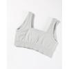 imageAUROLA Power Sports Bras for Women  Push Up Workout Bra Square Neck Yoga Bra Padded Low Impact Gym Bra Crop TopBlanc De Blanc