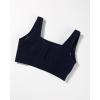 imageAUROLA Power Sports Bras for Women  Push Up Workout Bra Square Neck Yoga Bra Padded Low Impact Gym Bra Crop TopNaval Academy