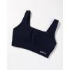 imageAUROLA Power Sports Bras for Women  Push Up Workout Bra Square Neck Yoga Bra Padded Low Impact Gym Bra Crop TopNaval Academy