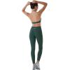 imageAUROLA Power Workout Leggings for Women Tummy Control Squat Proof Ribbed Thick Seamless Scrunch Active PantsEden Green