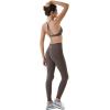 imageAUROLA Power Workout Leggings for Women Tummy Control Squat Proof Ribbed Thick Seamless Scrunch Active PantsPack BlackDark GreyChestnut Brown
