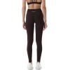 imageAUROLA Power Workout Leggings for Women Tummy Control Squat Proof Ribbed Thick Seamless Scrunch Active PantsPack BlackNaval AcademyChocolate Torte