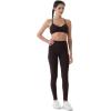 imageAUROLA Power Workout Leggings for Women Tummy Control Squat Proof Ribbed Thick Seamless Scrunch Active PantsPack BlackNaval AcademyChocolate Torte