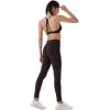 imageAUROLA Power Workout Leggings for Women Tummy Control Squat Proof Ribbed Thick Seamless Scrunch Active PantsPack BlackNaval AcademyChocolate Torte