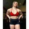 imageAUROLA Power Workout Shorts for Women Tummy Control Squat Proof Ribbed Thick Seamless Scrunch Active ShortBlack