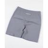 imageAUROLA Power Workout Shorts for Women Tummy Control Squat Proof Ribbed Thick Seamless Scrunch Active ShortFog Grey