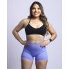 imageAUROLA Power Workout Shorts for Women Tummy Control Squat Proof Ribbed Thick Seamless Scrunch Active ShortJacaranda