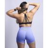 imageAUROLA Power Workout Shorts for Women Tummy Control Squat Proof Ribbed Thick Seamless Scrunch Active ShortJacaranda