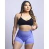 imageAUROLA Power Workout Shorts for Women Tummy Control Squat Proof Ribbed Thick Seamless Scrunch Active ShortJacaranda