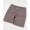 imageAUROLA Power Workout Shorts for Women Tummy Control Squat Proof Ribbed Thick Seamless Scrunch Active ShortMocha