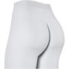 imageAUROLA Power Workout Shorts for Women Tummy Control Squat Proof Ribbed Thick Seamless Scrunch Active ShortPackblackNaturalBlanc De Blanc