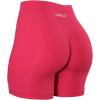 imageAUROLA Power Workout Shorts for Women Tummy Control Squat Proof Ribbed Thick Seamless Scrunch Active ShortPackblackRaspberry SorbetBlue Danube