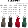 imageAUROLA Strapy Romper for Women Workout Yoga Gym Seamless One Piece Jumpsuit Tummy Control Padded Sports BraBlue Danube