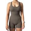 imageAUROLA Strapy Romper for Women Workout Yoga Gym Seamless One Piece Jumpsuit Tummy Control Padded Sports BraChestnut Brown