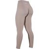 imageAUROLA Power Workout Leggings for Women Tummy Control Squat Proof Ribbed Thick Seamless Scrunch Active PantsNatural