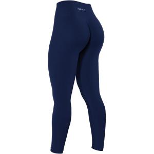 imageAUROLA Power Workout Leggings for Women Tummy Control Squat Proof Ribbed Thick Seamless Scrunch Active PantsNaval Academy