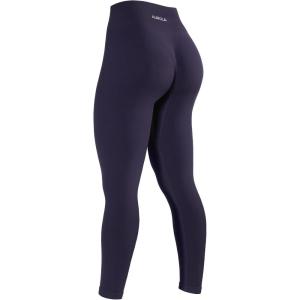 imageAUROLA Power Workout Leggings for Women Tummy Control Squat Proof Ribbed Thick Seamless Scrunch Active PantsUltra Violet