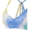 imageAUROLA Mercury Workout Sports Bras Women Athletic Removable Padded Backless Strapy Minimal Crop Top2 Tie Dye YellowGreenBlue