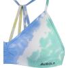 imageAUROLA Mercury Workout Sports Bras Women Athletic Removable Padded Backless Strapy Minimal Crop Top2 Tie Dye YellowGreenBlue