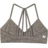 imageAUROLA Mercury Workout Sports Bras Women Athletic Removable Padded Backless Strapy Minimal Crop TopFloralcoffee