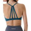 imageAUROLA Mercury Workout Sports Bras Women Athletic Removable Padded Backless Strapy Minimal Crop TopFloraldeep Teal