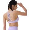 imageAUROLA Mercury Workout Sports Bras Women Athletic Removable Padded Backless Strapy Minimal Crop TopLavender