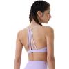 imageAUROLA Mercury Workout Sports Bras Women Athletic Removable Padded Backless Strapy Minimal Crop TopLavender