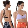 imageAUROLA Mercury Workout Sports Bras Women Athletic Removable Padded Backless Strapy Minimal Crop TopMercurysolidblack