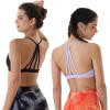 imageAUROLA Mercury Workout Sports Bras Women Athletic Removable Padded Backless Strapy Minimal Crop TopMercurysolidblack
