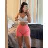 imageAUROLA Mercury Workout Sports Bras Women Athletic Removable Padded Backless Strapy Minimal Crop TopMercurysolidcrescent White