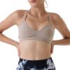 imageAUROLA Mercury Workout Sports Bras Women Athletic Removable Padded Backless Strapy Minimal Crop TopNatural