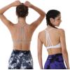 imageAUROLA Mercury Workout Sports Bras Women Athletic Removable Padded Backless Strapy Minimal Crop TopNatural