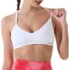 imageAUROLA Mercury Workout Sports Bras Women Athletic Removable Padded Backless Strapy Minimal Crop TopSeamless Ivory