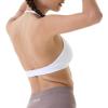 imageAUROLA Mercury Workout Sports Bras Women Athletic Removable Padded Backless Strapy Minimal Crop TopSeamless Ivory