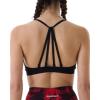 imageAUROLA Mercury Workout Sports Bras Women Athletic Removable Padded Backless Strapy Minimal Crop TopSeamlessblack