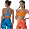 imageAUROLA Mercury Workout Sports Bras Women Athletic Removable Padded Backless Strapy Minimal Crop TopSeamlessblue Danube
