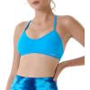imageAUROLA Mercury Workout Sports Bras Women Athletic Removable Padded Backless Strapy Minimal Crop TopSeamlessblue Danube