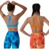 imageAUROLA Mercury Workout Sports Bras Women Athletic Removable Padded Backless Strapy Minimal Crop TopSeamlessblue Danube