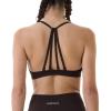 imageAUROLA Mercury Workout Sports Bras Women Athletic Removable Padded Backless Strapy Minimal Crop TopSeamlesschocolate Torte