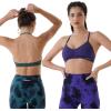 imageAUROLA Mercury Workout Sports Bras Women Athletic Removable Padded Backless Strapy Minimal Crop TopSeamlesseden Green